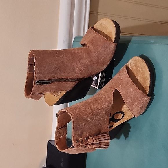 OTBT Flower Clild wedge sandals women's size 7 - Picture 2 of 9